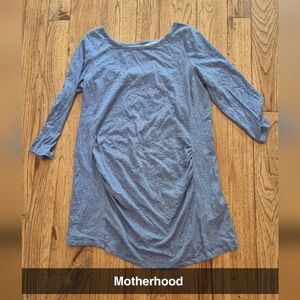 Motherhood Light Blue Maternity Tunic 3/4 Sleeves Size Medium SKU‎ 189